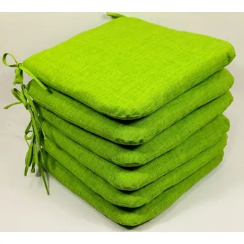 Podsedák Axin Trading s.r.o. Sedák 40x40 cm látka světle zelený melír - set 6 kusů