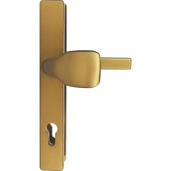 Dveřní kování RICHTER CZECH Bezpečnostní kování Richter R.104.PZ.TB3 Povrch: elox bronz - F4, Rozteč: 92