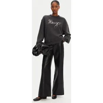 Pánská mikina HUGO Mikina Deroxina_4 50545198 Šedá Oversize M