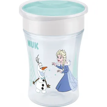 Kojenecká láhev Dětský hrníček Mini Magic NUK 360° s víčkem Frozen Elsa 230 ml
