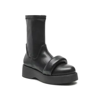 Dámské kozačky Jenny Fairy Polokozačky HZ90162-2 Černá 41