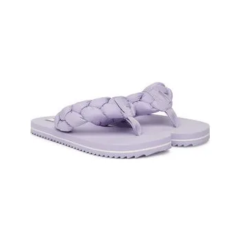 Dámská obuv Žabky Tommy Jeans Braided Thong Beach Sandal EN0EN02877 Fialová 40