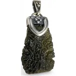 MORAVIA, přívěsek - vltavín, stříbro 925/1000