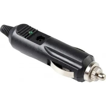 Příslušenství - zástrčka zapalovače s pojistkou a diodou (1 ks) černá FAST