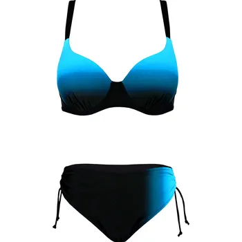 Dámské plavky Adriena Blue dámské dvoudílné plavky s výztuží S1163A 8XL modrá