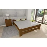 ComfortMatrace Postel z masivu borovice HELENA+rošt ZDARMA Barva: dub, Rozměr: 180x200 cm