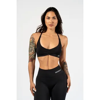 NEBBIA Sportovní podprsenka se střední oporou TOTALLY SEAMLESS černá M