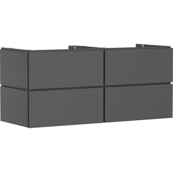 Koupelnový nábytek Hansgrohe Xilesa E skříňka 137.5x55x62 cm pod umyvadlo závěsná šedá 54306760