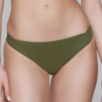 Dámské plavky Luna - Blue sense plavkové kalhotky klasické olive M 91930