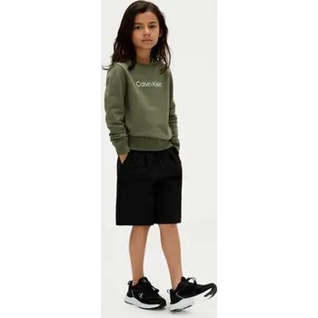 Pánská mikina Calvin Klein Jeans Mikina Inst Logo IU0IU00680 D Zelená Regular Fit 10Y