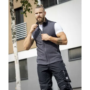 Pánská bunda Vesta fleece ARDON®MARTIN tmavě šedá XS šedé odstíny M