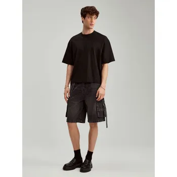 Pánské kraťasy Džínové kraťasy se sepraným efektem - 30 - House - černá - 352GG-99J