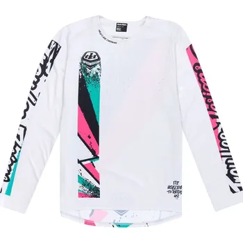cyklistický dres Dres - TROY LEE DESIGNS Sprint Full Pull 2025 - Chalk L