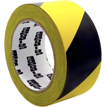 Lepicí páska Gafer.pl – Výstražná lepicí páska žluto-černá 50 mm x 33 m