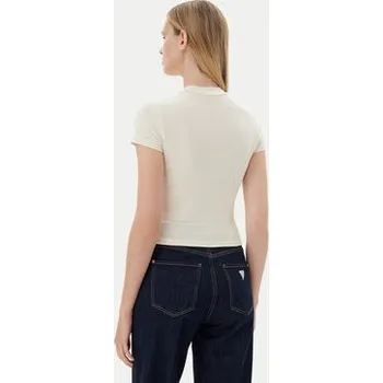 Pánská móda Guess T-Shirt O5GP04 KCDA2 Écru Slim Fit M