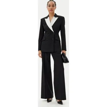 Dámské oblečení HUGO Palazzo kalhoty Hasmina 50542647 Černá Wide Leg 40