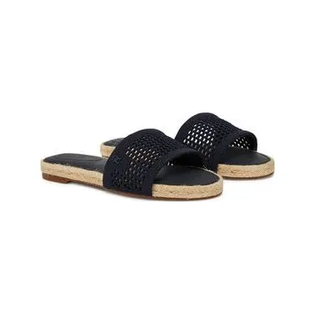 Dámské tenisky Tommy Hilfiger Espadrilky Knit Mesh Espadrille Flat Sandal FW0FW08744 Tmavomodrá 39