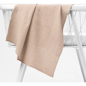 látková plena Mušelínová plena/dečka Nature MSN-068 Pudrově béžová 120x120 cm