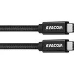 Datový a nabíjecí kabel Avacom USB Type-C - USB Type-C, 100cm, 100W E-Mark, černý