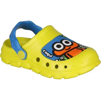 Chlapecké pantofle Coqui STONEY 9383 Dětské sandály Citrus/Sea blue 23-24