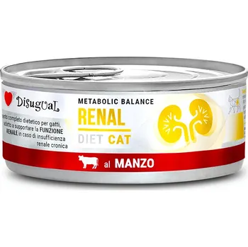 Krmivo pro kočku 24ks-24x85g Disugual Metabolic Balance Renal Cat hovězí vlhké krmivo pro kočky