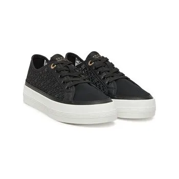 Dámské tenisky Tommy Hilfiger Sneakersy Vulc Embroidered Sneaker FW0FW08685 Černá 40