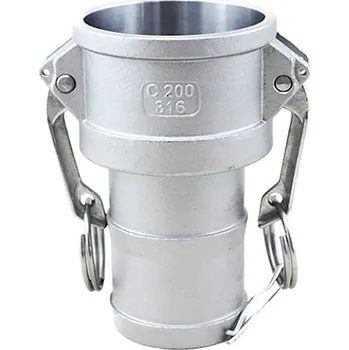 Rychlospojka KAMLOK typ C - samice s nátrubkem DN 4", SS nerez ocel KOVAZ KAMLOK 400C.SR.SS