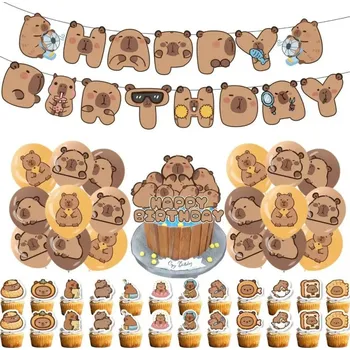 Party dekorace Set narozeninová dekorace Kapybara