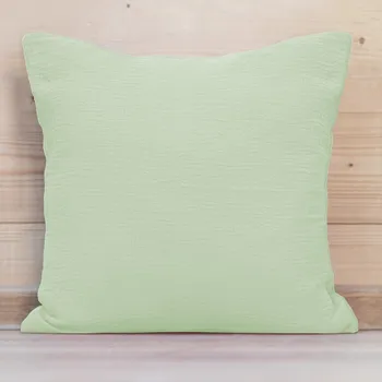 Povlak na polštářek Mušelínový povlak na polštář MSN-067 Pastelově pistáciový 50 x 60 cm