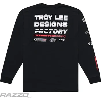 Pánské tričko Pánské tričko s dlouhým rukávem TroyLeeDesigns Factory Sleeve Tee Black S