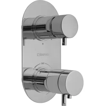 Vodovodní baterie Sapho RHAPSODY podomítková sprchová termostatická baterie, 3 výstupy, chrom, II. jakost 5592T_QM-01