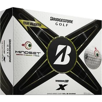 Golf Bridgestone balls Tour B X 24 - MindSet White (bílé) 3-vrstvé 3ks