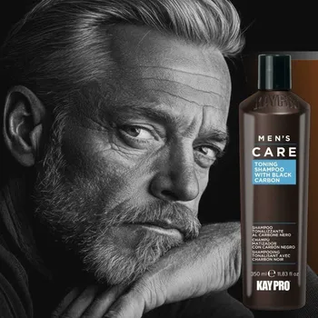 Šampon Karbonový tónovací šampon pro šedivé vlasy Black Carbon KAYPRO