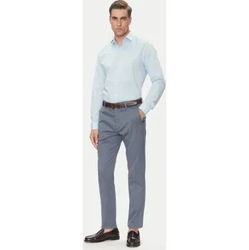 Oblečení a móda Calvin Klein Košile Essential LV019EU000 Světle modrá Slim Fit 38