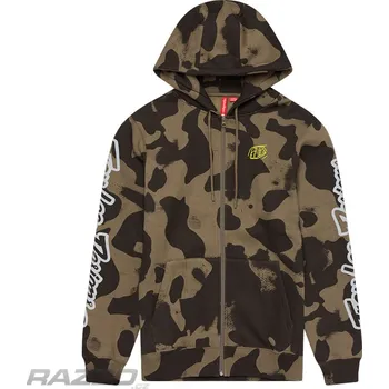 Pánská mikina Pánská mikina TroyLeeDesigns Branded Zip Up Hoodie Olive Camo M