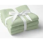 Mušelínová utěrka Nature MSN-067 Pastelově pistáciová - sada 3 ks