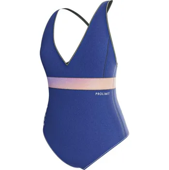 Dámské plavky Dámské neoprenové plavky 2mm PROLIMIT Fire Swimsuit - Blue/Peach XS
