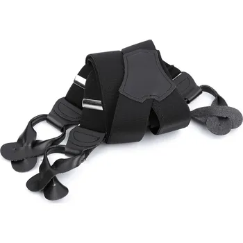 Kšandy Šle na knoflíky šíře 3,5 cm délka 120 cm, barva 1 černá