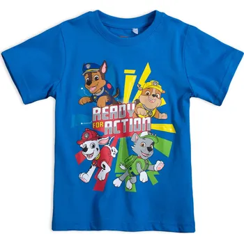 Chlapecké tričko PAW PATROL ACTION modré Velikost: 116