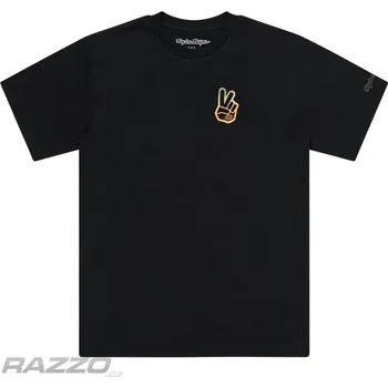 Pánské tričko TroyLeeDesigns Peace Out Short Sleeve Tee Black M