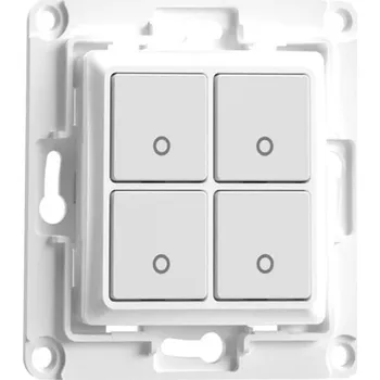 Shelly Nástěnný vypínač se 4 tlačítky (bílý)