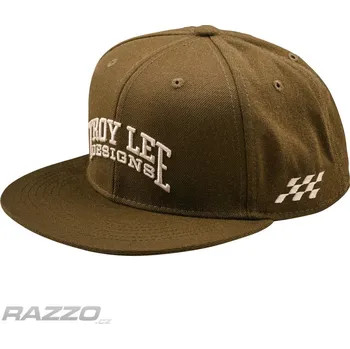 Kšiltovka Pánská čepice TroyLeeDesigns Scholar Flat Bill SnapBack Hat Olive Dospělá - UNI