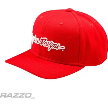 Kšiltovka Pánská čepice TroyLeeDesigns Signature Curved SnapBack Hat Team Red Dospělá - UNI