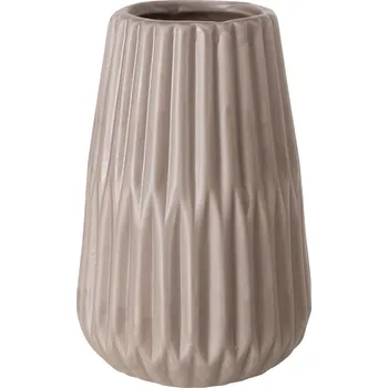 Váza Boltze Home Keramická váza s reliéfním vzorem, béžová, 18 cm, ESKO