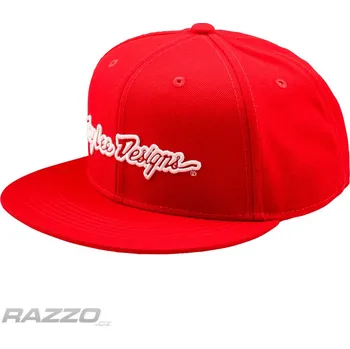Kšiltovka Pánská čepice TroyLeeDesigns Signature Flat Bill SnapBack Hat Team Red Dospělá - UNI