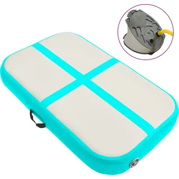 Žíněnka vidaXL Nafukovací žíněnka s pumpou 60 x 100 x 10 cm PVC zelená