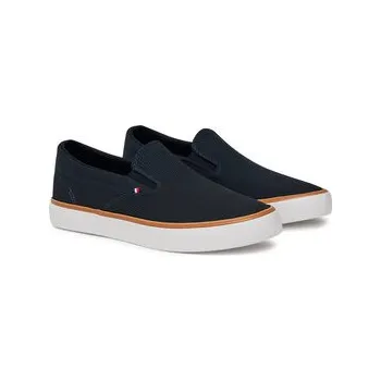 Dámská móda Tommy Hilfiger Tenisky Th Hi Vulc Core Low Ii Slipon FM0FM05514 Tmavomodrá 40
