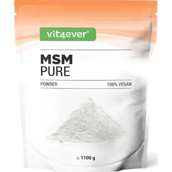 Speciální výživa Vit4ever MSM prášek - 1100 g - 99,9% čistý krystalický MSM
