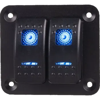 Přídavný světlomet Panel s 2x spínači Rocker 12/24V