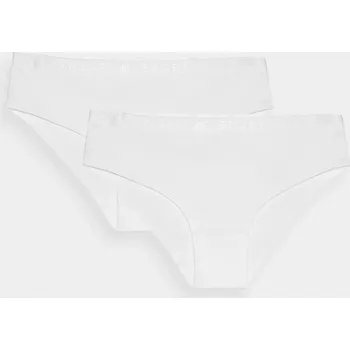 Kalhotky Dámské spodní prádlo kalhotky 4F (2 Pack) - bílé Velikost: S